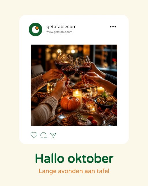 Hallo oktober 🍂 De dagen worden korter, de avonden langer. En dat is precies goed: meer tijd om te blijven zitten. Nog een glas, nog een gang, nog één verhaal.…